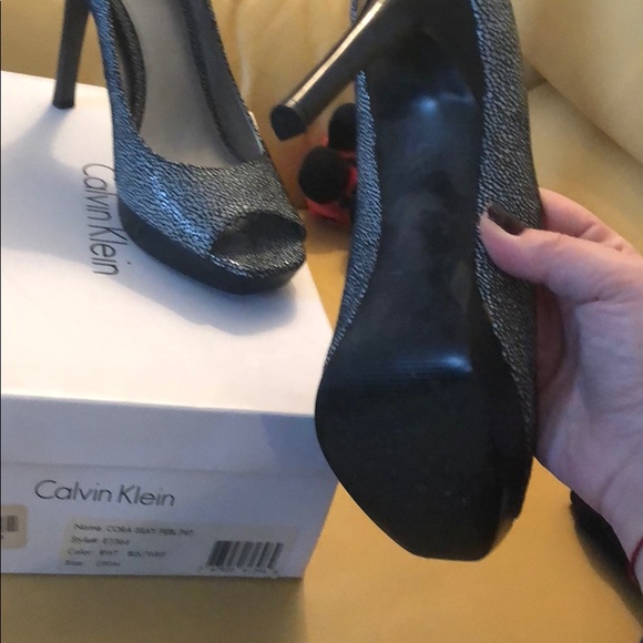 Calvin Klein Peep Toe Pumps - Picture 4 of 4